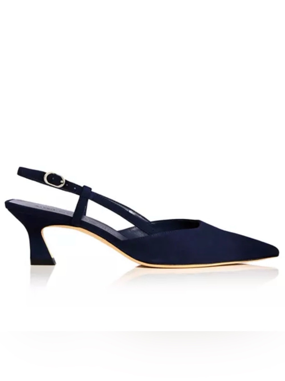 NEW Stuart Weitzmam Vinnie 50 Slingback Pump in Marine Blue - Picture 2 of 12